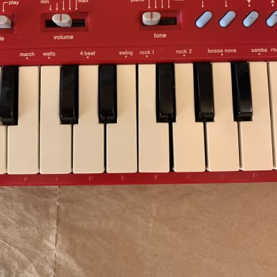 Casio PT-1☆Red☆ビンテージミニシンセサイザー☆昭和レトロ