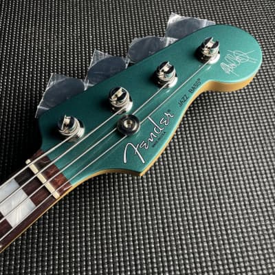 Fender Adam Clayton Jazz Bass, Rosewood- Sherwood Green Metallic (US23109798) image 9