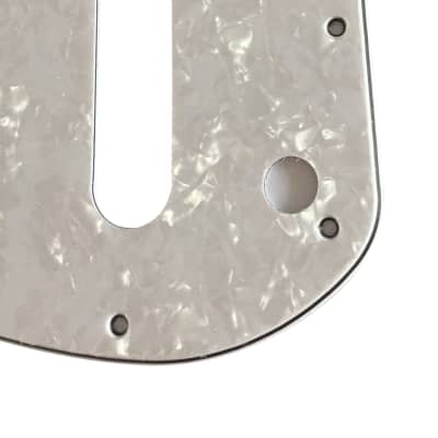 For Fender 4-Ply Squier Vintage Modified Bass VI Guitar Pickguard Scratch Plate, White Pearl image 2