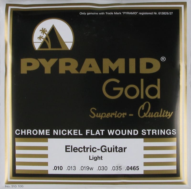 NEW ONE SET PYRAMID GOLD FLATWOUND 6 STRING ELECTRIC GUITAR Reverb