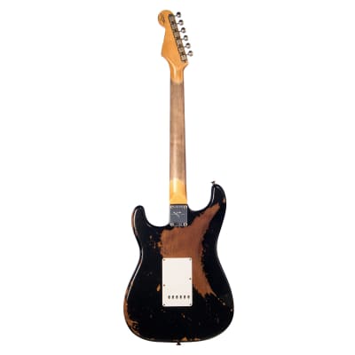 Fender Custom Shop 1960 Stratocaster Heavy Relic - Aged Black - Custom Boutique Electric Guitar - NEW! image 7