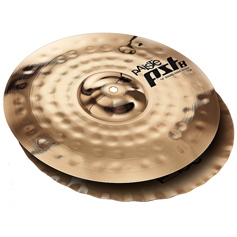 Paiste PST 8 14 Inch Reflector Sound Edge Hi-Hat Cymbal with Bright & Compact Chick Sound (1803114) image 1