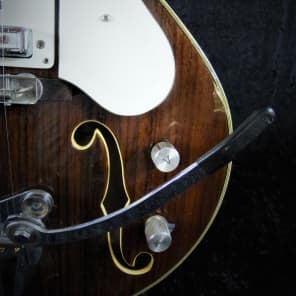 Norma Barney Kessel Split Pickup Walnut Vintage Guitar image 12