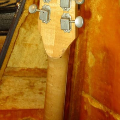 1966 Mosrite Joe Maphis Model I Natural w/ Vintage Hard Case image 4