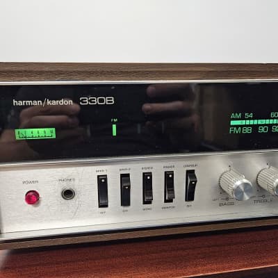 Harman/Kardon 330B Stereo Receiver With Rare Wood Case | Serviced Fully Working image 2