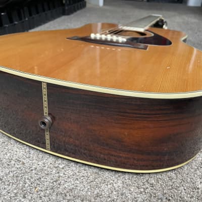 Yamaha FG-512 12 String Acoustic Guitar w/Bridge Pickup Added and Hard Case Included image 15