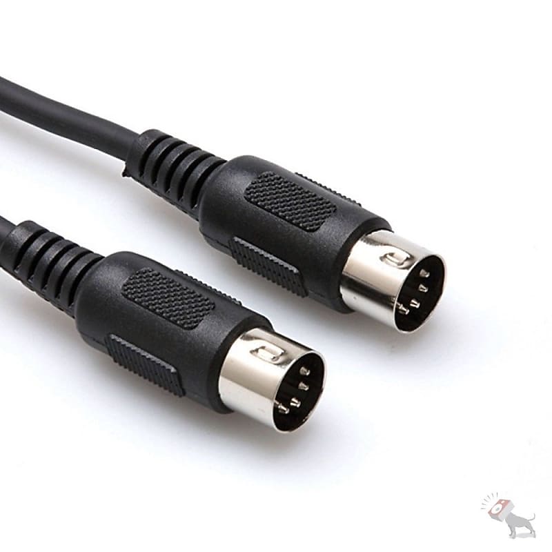 Hosa MID-310BK MIDI Cable, 5-pin DIN to Same, 10 ft image 1