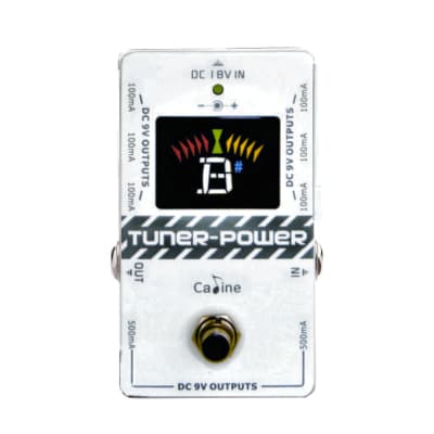 CALINE CP-09 Tuner and Pedal Power Supply in one True Bypass Large Clear display image 2