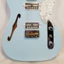 Fender Parallel Universe II Tele Magico electric Guitar, Maple Fingerboard, Transparent Daphne Blue, Case