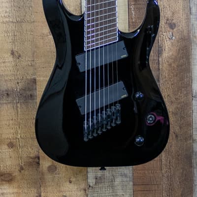Jackson X Series Soloist SLAT8 Multi-Scale Black 8 String Guitar image 2