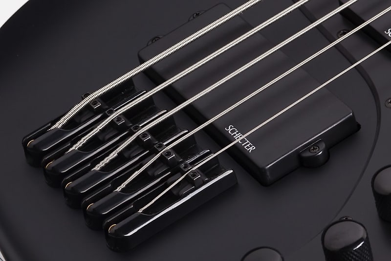 Schecter Stiletto Stealth 5 String Satin Black | Reverb