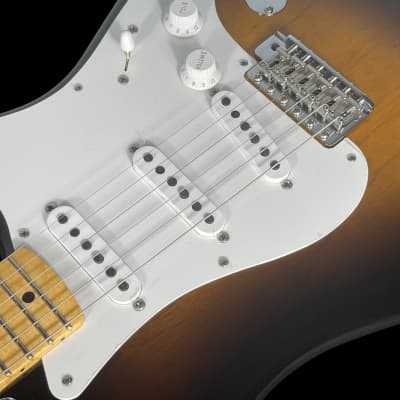 2022 Fender Stratocaster 1955 Custom Shop '55 Reissue Strat NOS ~ Wide Fade 2-Tone Sunburst image 4
