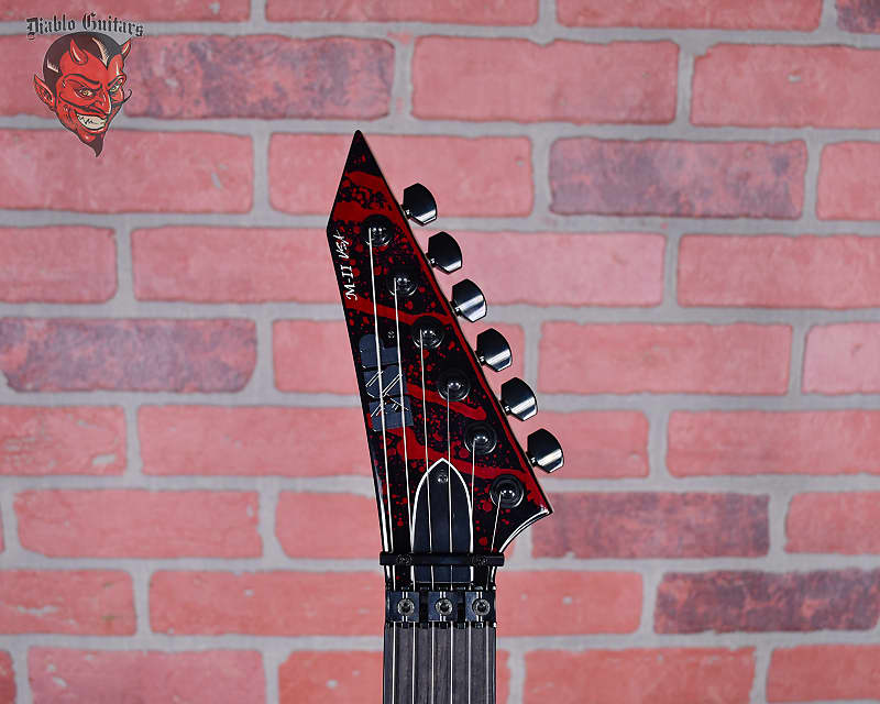 ESP USA Custom Shop M-II DX Blood Splatter 2024 w/OHSC | Reverb