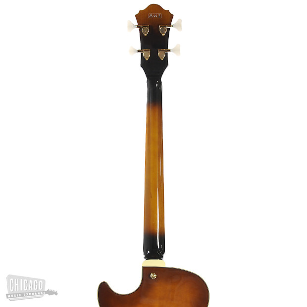 Ibanez AGB200 Artcore Semi-Hollow Body Bass Violin Sunburst | Reverb