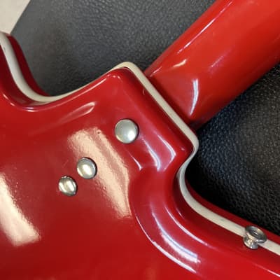 1965 Airline JB Hutto Res-O-Glass Red Res-O-Glass with tremolo image 11