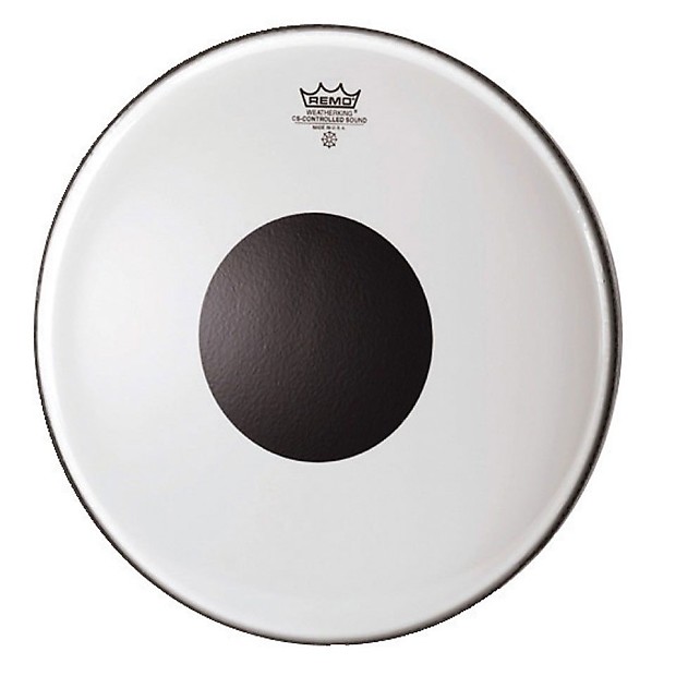 Remo Controlled Sound Top Black Dot Bass Drum Head 18" image 1