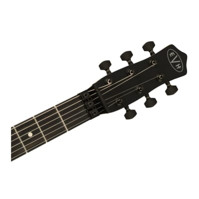 EVH Limited Star Series 6-String Electric Guitar with EVH Wolfgang Humbucker Pickup and Top-Mounted Floyd Rose Tremolo (Right-Handed, Stealth Black) image 5
