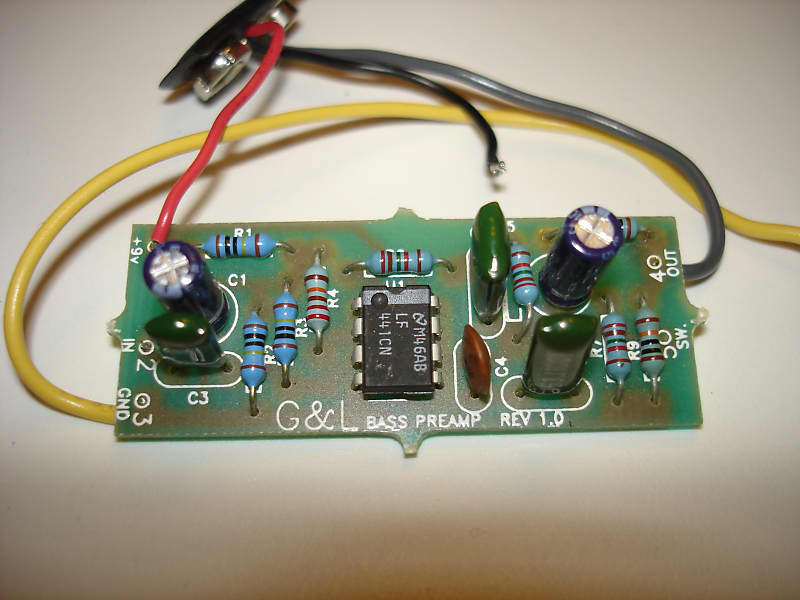 G&L Onboard Bass Preamp PCB Board Reverb