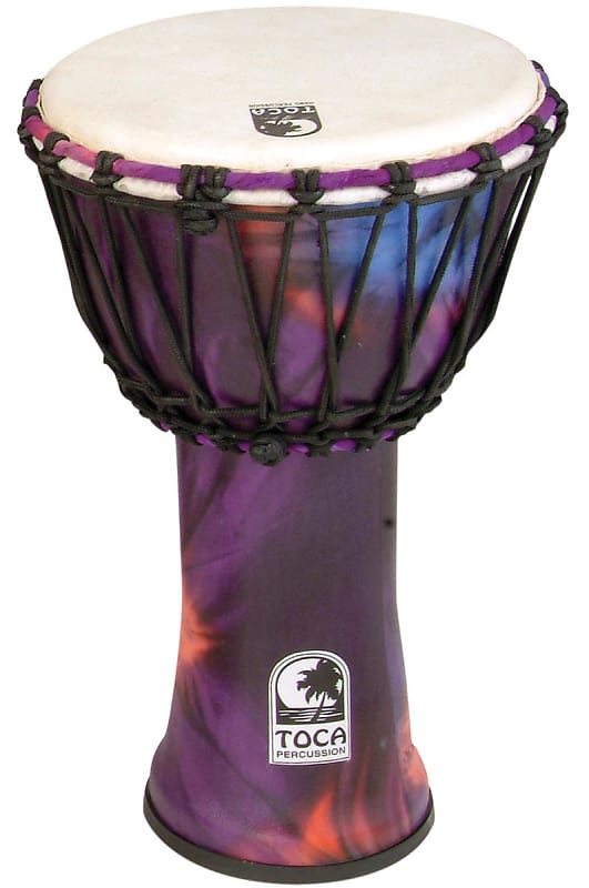 Toca Freestyle Rope Tuned Djembe 12" Woodstock Purple image 1