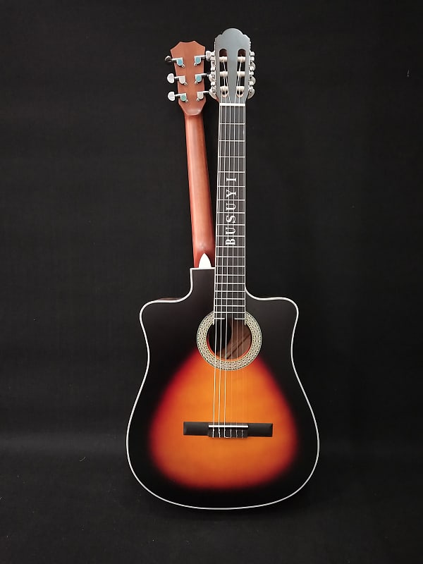 6 Strings Classical/ 6 Strings Acoustic Double Neck, Double Sided Busuyi Guitar 2020. image 1