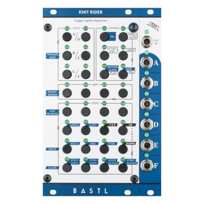 Bastl Instruments KNIT RIDER Six-voice Trigger/Gate Sequencer, incl. expander - Aluminum image 1