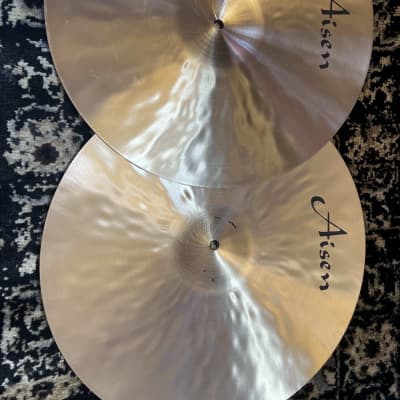 (MINT) AIsen 16" Vintage Hi-Hat Cymbals (Pair) image 4