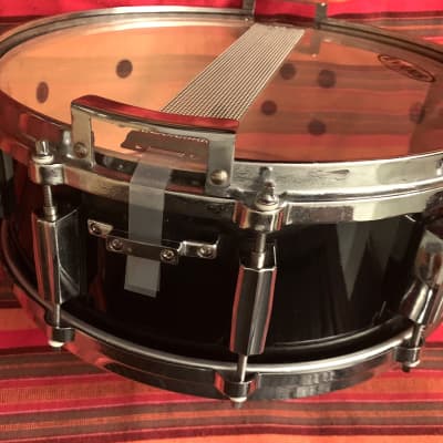 Pearl 14x5 “Love Rears it’s Ugly Head” Maple snare 1990 Black image 9