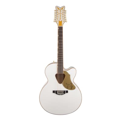 Gretsch G5022CWFE-12 Falcon 12-String Jumbo A/E Guitar - White image 2