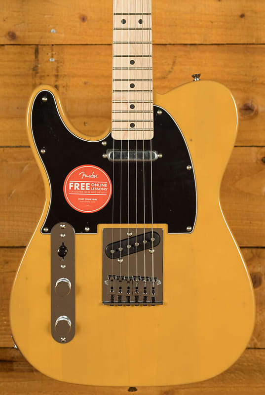 Squier Affinity Series Telecaster Left-Handed Maple Butterscotch Blonde image 1