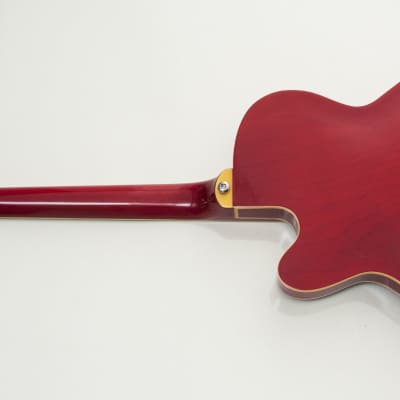 Italia Torino Bass Red Metal Flake,  Semi-Hollow,  made in Korea image 5