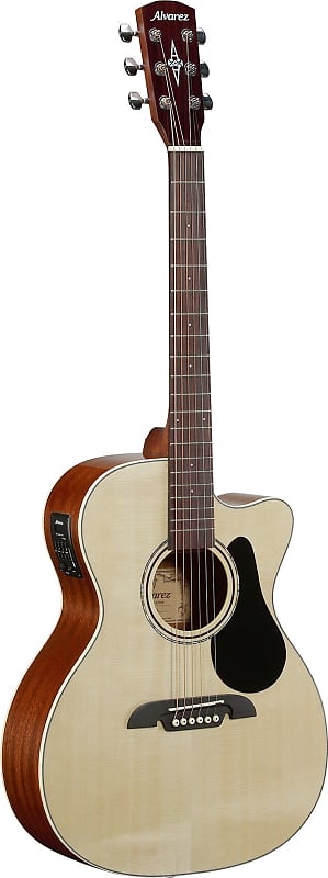Alvarez RF26CE Regent OM Folk Cutaway w Electronics Natural Reverb
