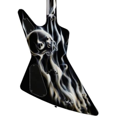 Dean Custom Z Hand Painted Graphic Electric Guitar Skull | Reverb