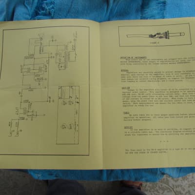 Gibson BR-9 Amplifier Instruction Manual 1950's Original Gibson Model BR-9 Manual With Schematic image 3