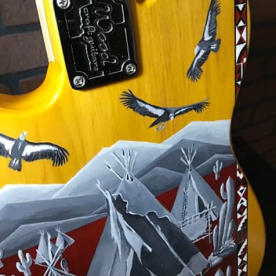 Woodcraft Electric Guitars Multiscale T-Slant Fretted "Native Spirit" Custom Electric Guitar image 10