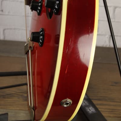 Galanti (Guild) Hollowbody Electric Guitar c1969 Red Burst w/Chip Case #201124 image 13