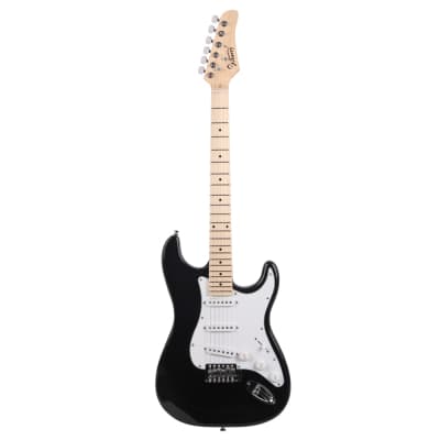 Glarry GST Maple Fingerboard Electric Guitar - Black image 2
