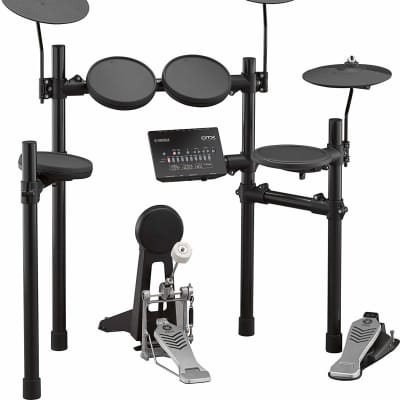 Yamaha DTX452K Complete Electronic Drum Kit included Double-Braced Drum Throne, Drum Sticks and Drum image 3