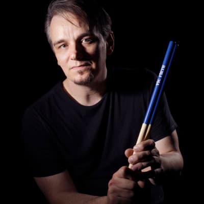 Vic Firth Signature Series Gavin Harrison Hickory Drumsticks, Wood Tip, Paint, Pair image 2