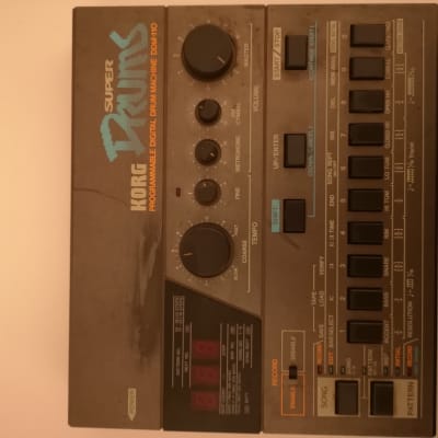 Korg DDM-110 Super Drums Drum Machine 1985 - Black