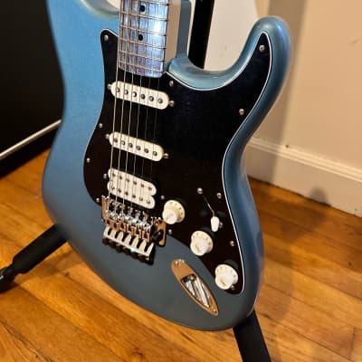 Electrical Guitar Company Floyd Rose 27.78 USA Stratocaster w/ Aluminum Bari Neck 2021 - Blue Sparkle & Polished image 1