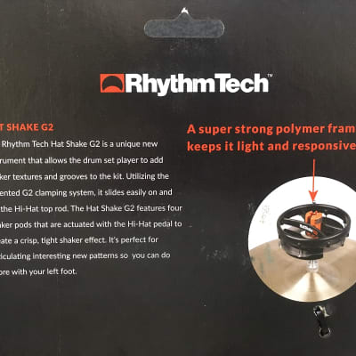 RhythmTech Hat Shake G2 - Hi Hat Stand Shaker Hat Percussion Accessory Rhythm Tech - NEW image 4