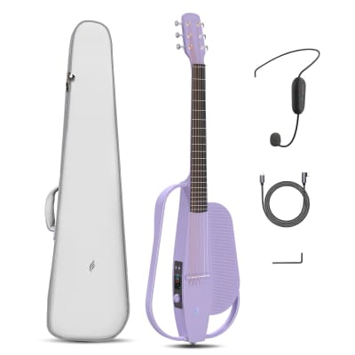 Enya 2024 NEXG SE Smart Audio Guitar (Purple) with Case and Wireless Headset Mic for sale
