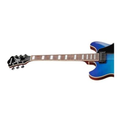 Ibanez AS7FM Artcore 6 String Semi-Acoustic Guitar (Right Hand, Azure Blue Gradation) with Rosewood Fretboard and Mahogany Neck image 12