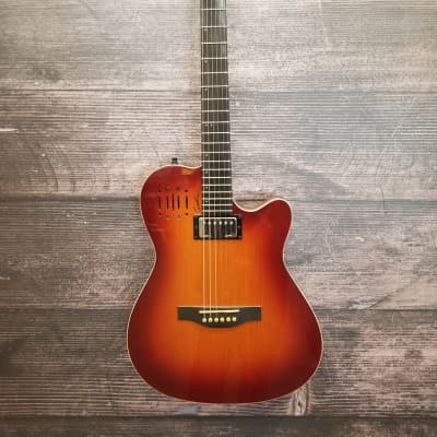 Godin A6 Ultra Semi-Acoustic/Electric Guitar Cognac Burst