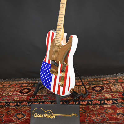 American Flag Telecaster Style Body with Licensed Fender Neck by Mighty Mite USA image 9