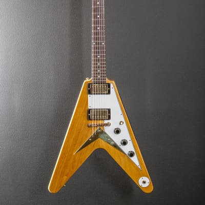 Gibson Custom Shop 1958 Korina Flying V Reissue (White Pickguard) - Natural image 3