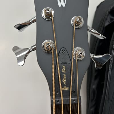 Warwick Alien Rockbass Standard 4 String Acoustic Electric Bass - Black image 4