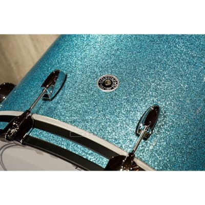 Gretsch Brooklyn 4pc Euro Drum Set Turquoise Sparkle image 3