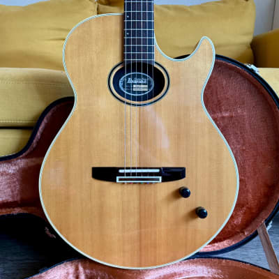 1986 Ibanez Lonestar Series LE450 Natural Made in Japan Acoustic/Electric Guitar for sale