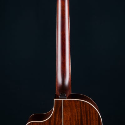 Huss and Dalton FS-41 African Mahogany and Bearclaw Italian Spruce with Paua Pearl NEW image 22